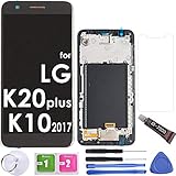 LCD Screen Replacement Touch Display Digitizer Assembly (Black-5.3') for LG K20 Plus T-Mobile...
