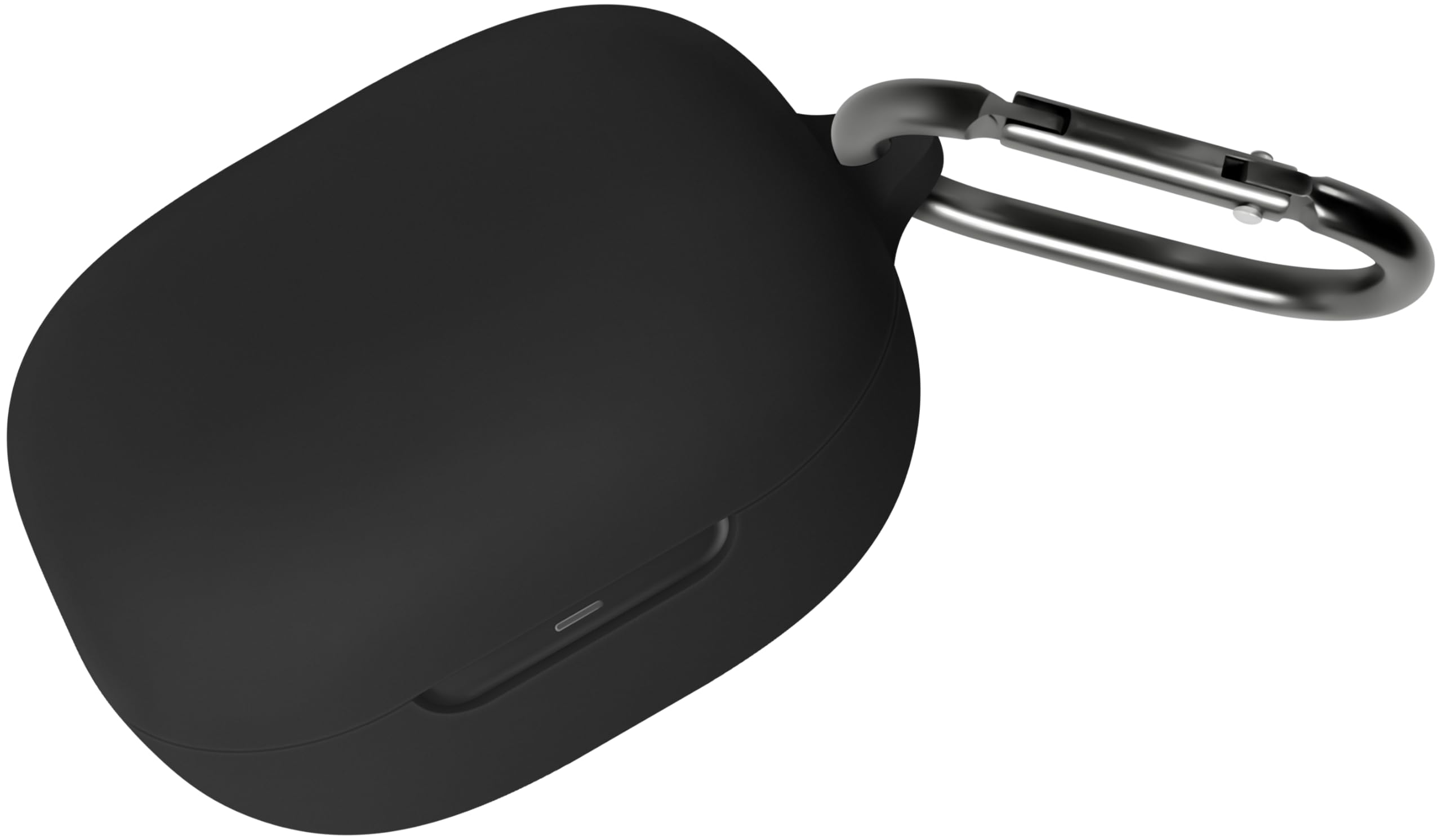 Photo 1 of Geiomoo Silicone Case for SHOKZ OpenFit 2+ T921, Soft Flexible Scratch Resistant Protective Cover with Carabiner (Black)
