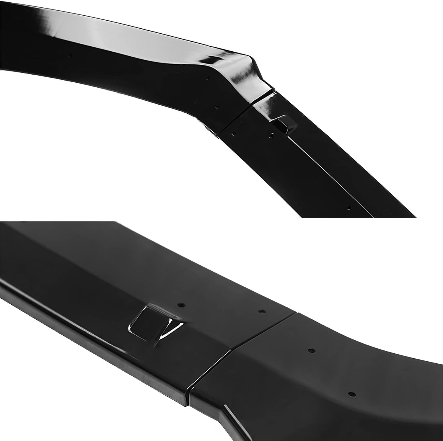 Spec-D Tuning Glossy Black Front Bumper Lip Spoiler Splitter 3PC Compatible with 2018-2020 Honda Accord