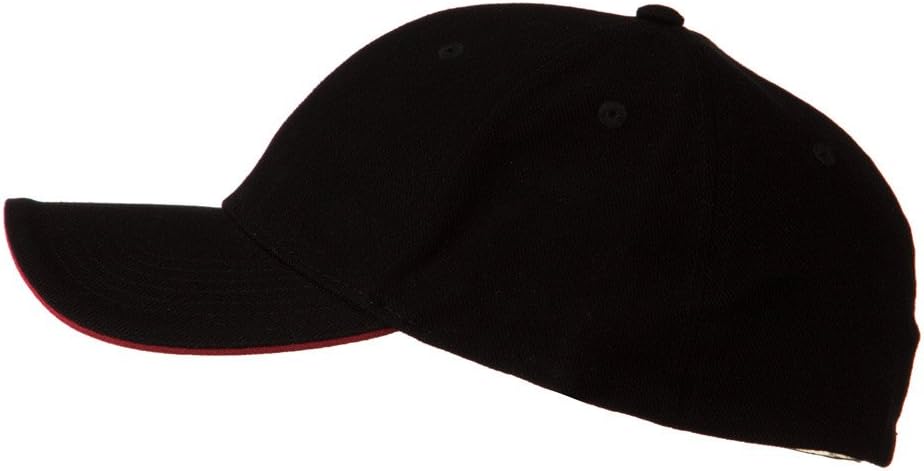 Cameo Heavy Weight Fitted Cap - Black Red W37S53C