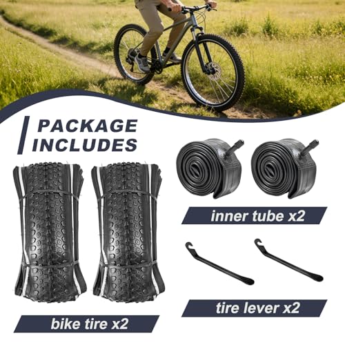 26×1.95/2.125 Bike Tire with Anti-Stab Weave Reflective