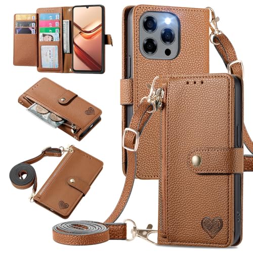 Etui Doogee Note 58 / 58 Pro en cuir marron texturé et finitions soignées