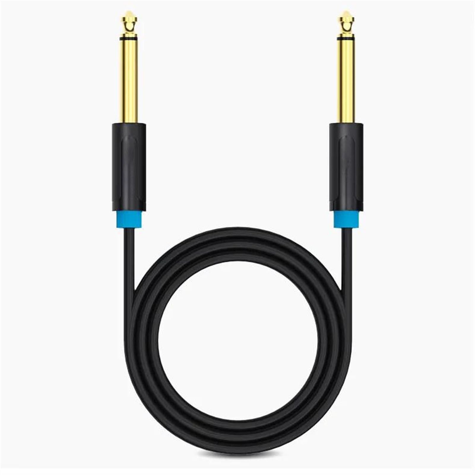 Kabel Audio Z Pozłacanym Złączem Jack 6,5 Mm Na Kabel Audio 6,5 Mm Do Kabla Głośnikowego Ze Wzmacniaczem Gitarowym I Mikserem Stereo Kabel do Instrumentów Gitarowych (Color : 5m)
