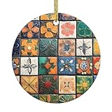 Parfaite pour une suspension polyvalente de festival, cette décoration circulaire WHJSHOP à motifs rétro est livrée avec un câble métallique doré durable, assurant une installation facile sur les portes, les fenêtres ou dans le cadre de projets d'artisanat, de sorte que vous pouvez sans effort répandre la joie des vacances sans les tracas d'installations compliquées.