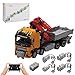 Produktbild PUREFUN Technik LKW mit Crane Bausatz 4351+ Teilen Ferngesteuert Kran LKW Baufahrzeug Modell RC Auto Kompatibel mit Lego Technic MOC-118230