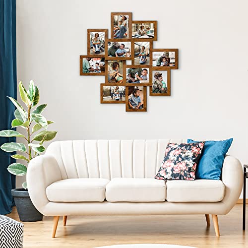 Hello Laura - Collage Picture Frames For Wall 4X6 Picture Frame Collage Display 12 Opening Photos Wall Hanging Photo Collage Frame Picture Frames Collage Wall Decor For Bedroom - Gold #TOP2