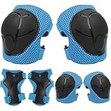 自転車 プロテクター 子供 膝・手首・肘サポーター 6個セット スケートボード ローラースケート スポーツケア 保護パッド 3-7歳 小学生 キッズプロテクター 膝パッド 肘パッド 腕パッド 子供用 こども用 女の子 男の子 通気性 軽量 S