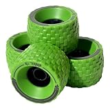 MBS All-Terrain Longboard Wheels - 100mm X 65mm - Green