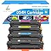 True Image Compatible Toner Cartridge Replacement for Canon 054H CRG-054 054 Canon ImageCLASS MF644Cdw LBP622Cdw MF642Cdw MF640C LBP620 MF644 Printer Ink (Black Cyan Yellow Magenta, 4-Pack)