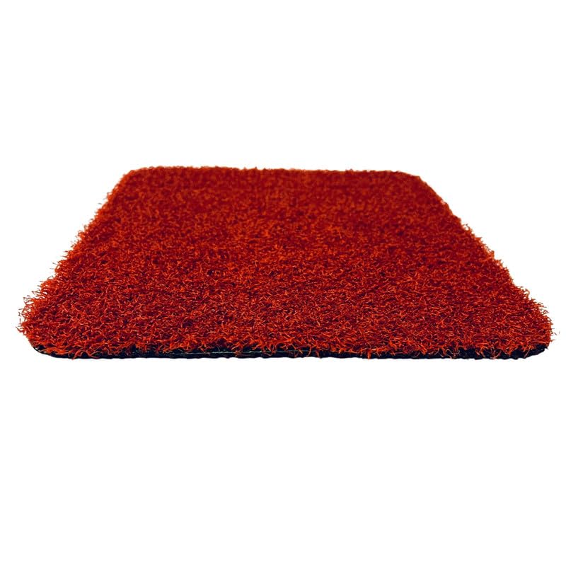 Tuda Grass Direct Playground Artificial Grass 8mm Pile Height - Blood Orange - 4m W x 4m L (13ft1 x 13ft1) — image 1