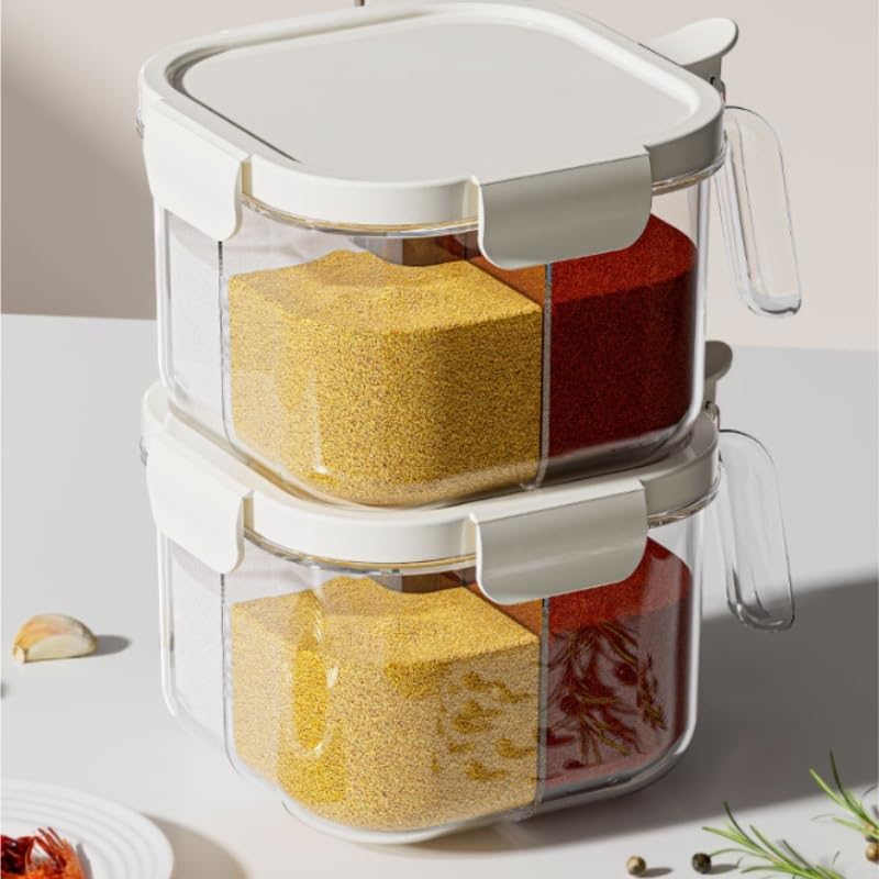 Seasoning Box Kitchen Use Household Flavor Bottle Four Section Storage