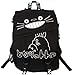 Produktbild Men Nachbar Totoro Anime Karikatur Segeltuch Rucksackbeutel Schultasche (Schwarz)