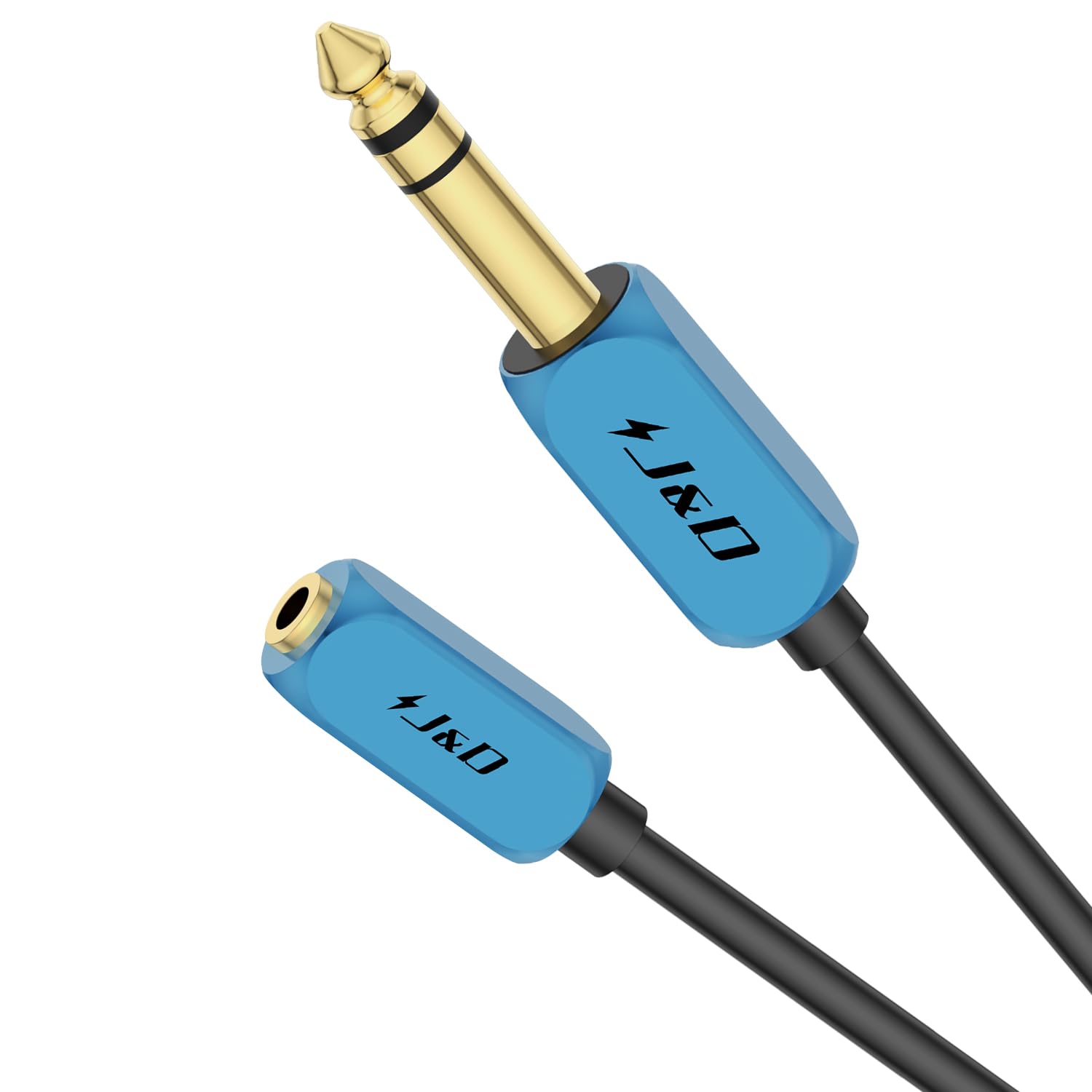 J&D 1/4 inch to 3.5 mm Headphone Adapter