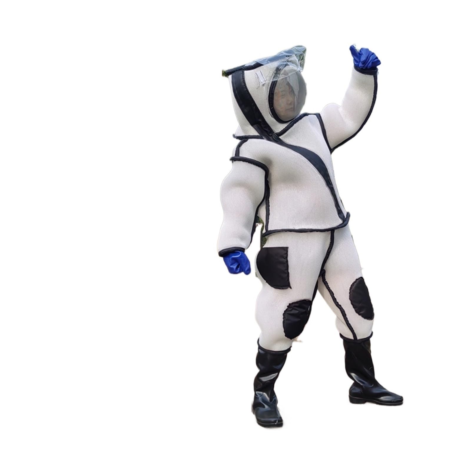 24-warstwowy kombinezon ochronny z siatki 3D White Hornet, oddychający strój(L)