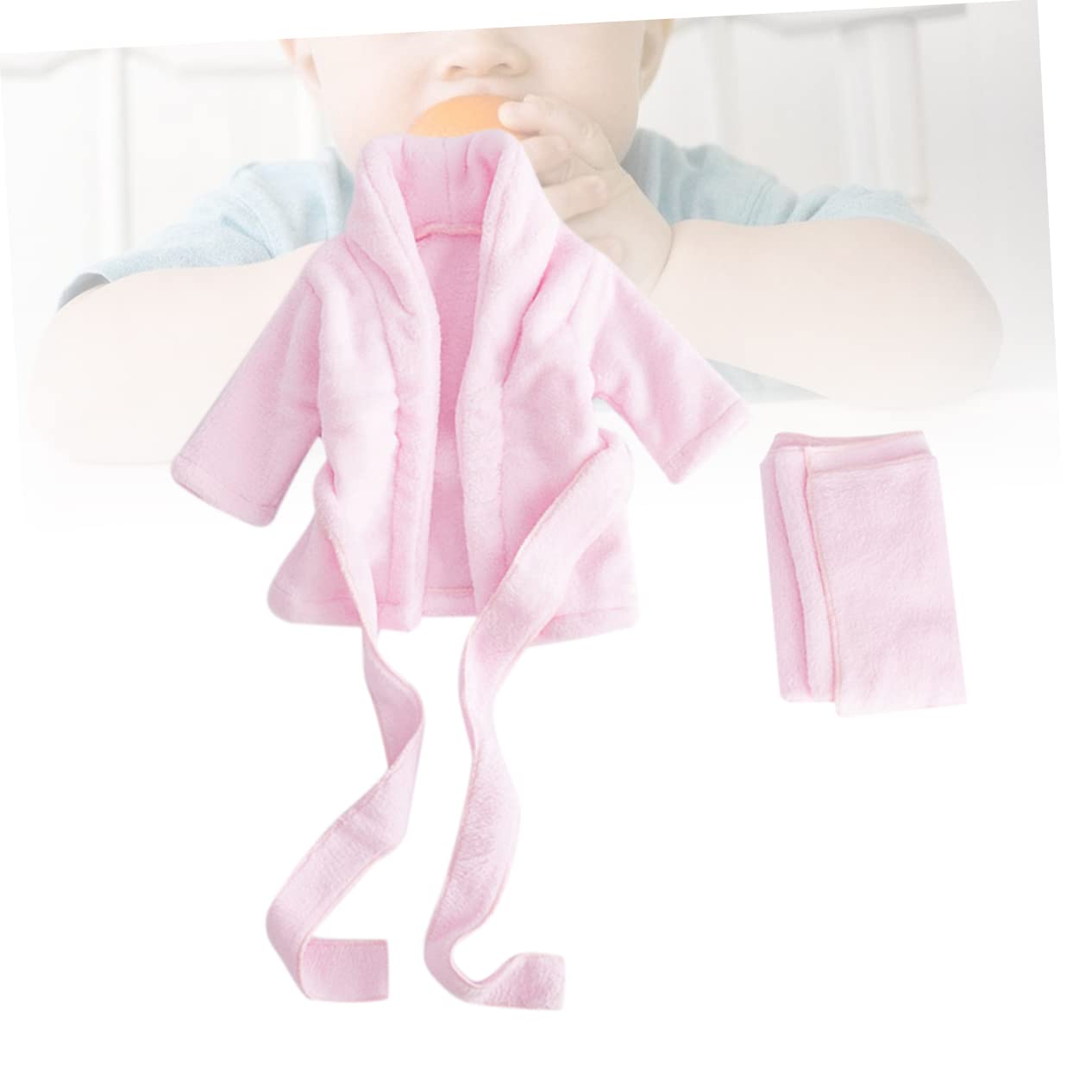 jojofuny Batas De Baño Para Niños Pequeños Trajes De Niño Recién Nacido Cinturón Albornoz De Algodón Disfraz De Bebe Outfit for Girls Ropa De Bebe Recien Nacido Espesar Bata De Noche Niña