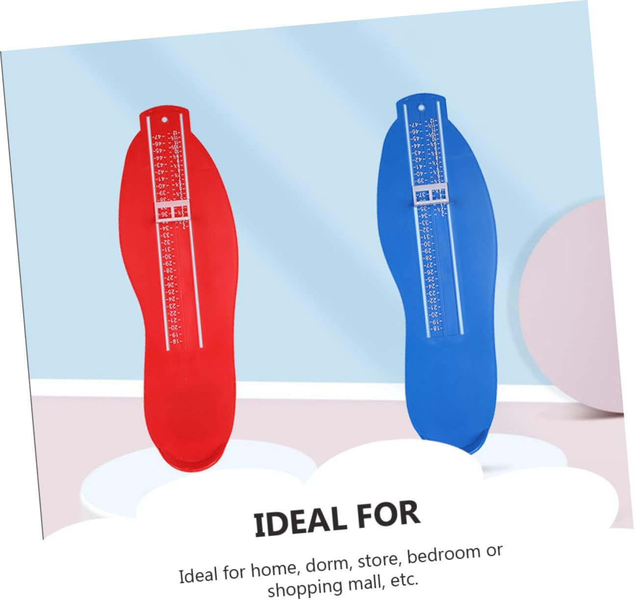 BESPORTBLE 3pcs Foot Measuring Instrument Boys and Girls Adult Foot Gauge Measurer