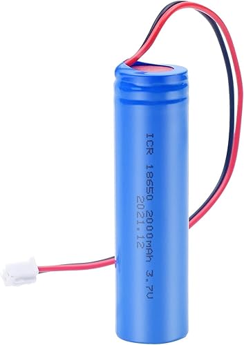 Miniatura 8 de Batería LiPo de 3.7 voltios de 2000 mAh con cable y conector JST, ICR18650 2000 mAh 3.7 V baterías de repuesto para electrónica, juguetes,