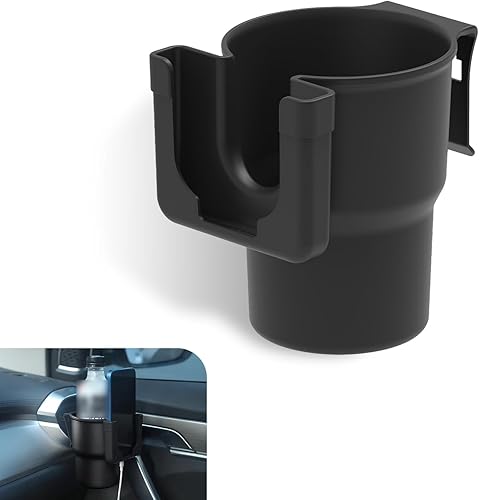 1 gancho DM-142 para portavasos de automóvil, soporte para teléfono móvil 2 en 1 + soporte para bebidas, lado de la puerta del cocherespaldo del
