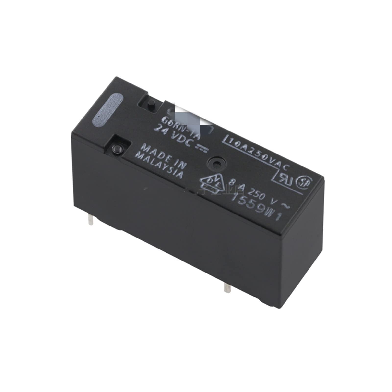 GJZIFGFWQ 10PCS/Lot Power Relay G6RN-1A-5VDC 12VDC 24VDC 4PIN 8A 250VAC(Onecolor)