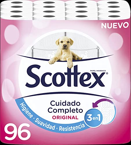 Scottex Original Papel Higiénico - 96 Rollos