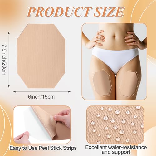 Geiserailie 30 Pcs Lift Tummy Tape Pre-Cut Belly Body Tape for Loose Skin Lifting Thigh Lifts for Flat Tummy Stomach Pregnant Women Saggy Loose Skin Arm Leg Back Cellulite Belly Fat2