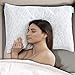 BLISSBURY Adjustable Water Pillow - Waterbase and fiberfill Stuffing Adjust to Help Side Sleepers with Shoulder or Neck Pain.