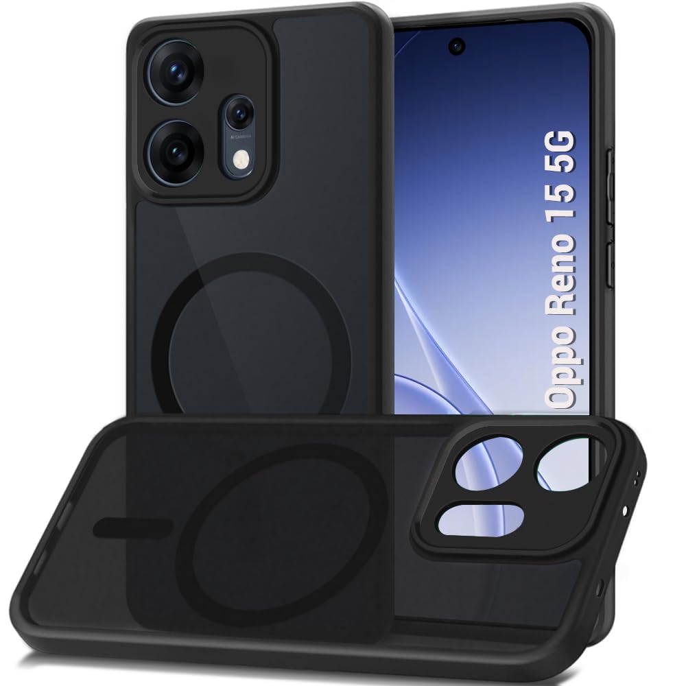TheGiftKart Hybrid Shockproof Back Cover Case for Motorola Moto Edge 70 Max 5G | Hard Back Cover Case for Motorola Edge 70 Max (PC & TPU, MagSafe Compatible, Translucent Smoke Matte Back, Black Sides) — Amazon image 32