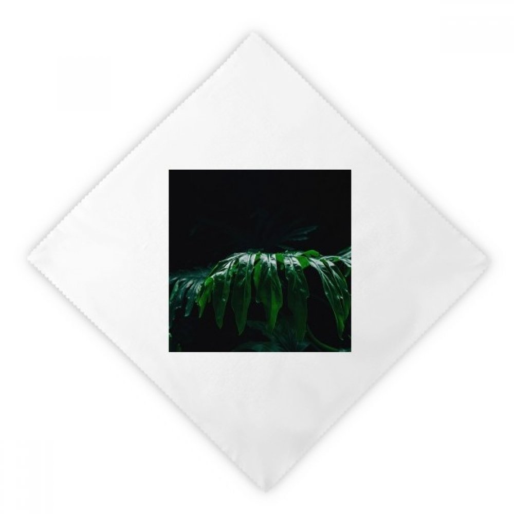 Serviettes en tissu de qualité supérieure motif photographique feuilles végétales