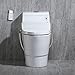 WOODBRIDGEE T-0008 Luxury Bidet Toilet, Elongated One Piece Toilet with Advanced Bidet Seat, Chair Height, Smart Toilet Seat with Temperature Controlled Wash Functions and Air Dryer