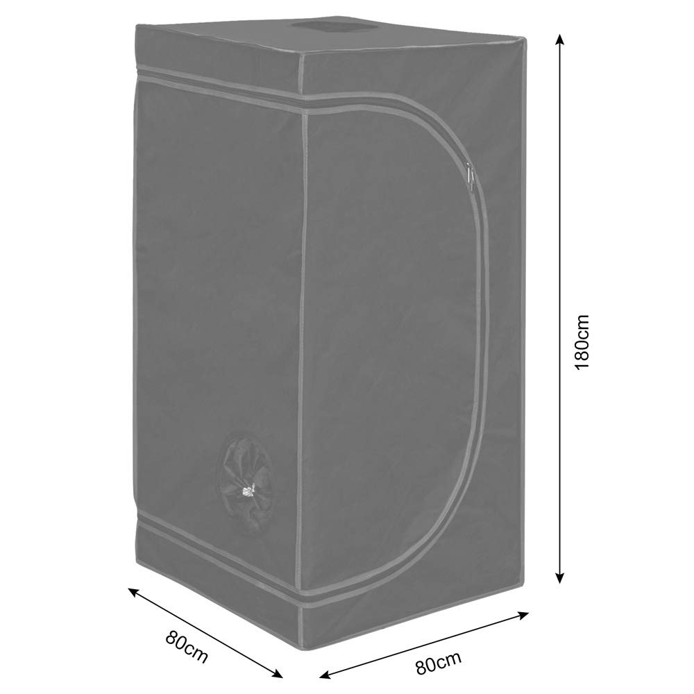 Kingpower 14 Taglie Grow Tent Box Interno Serra Coltiva la Tenda Idroponica Gabinetto di Alevamento, Dimensione:80 x 80 x 180 cm (05)