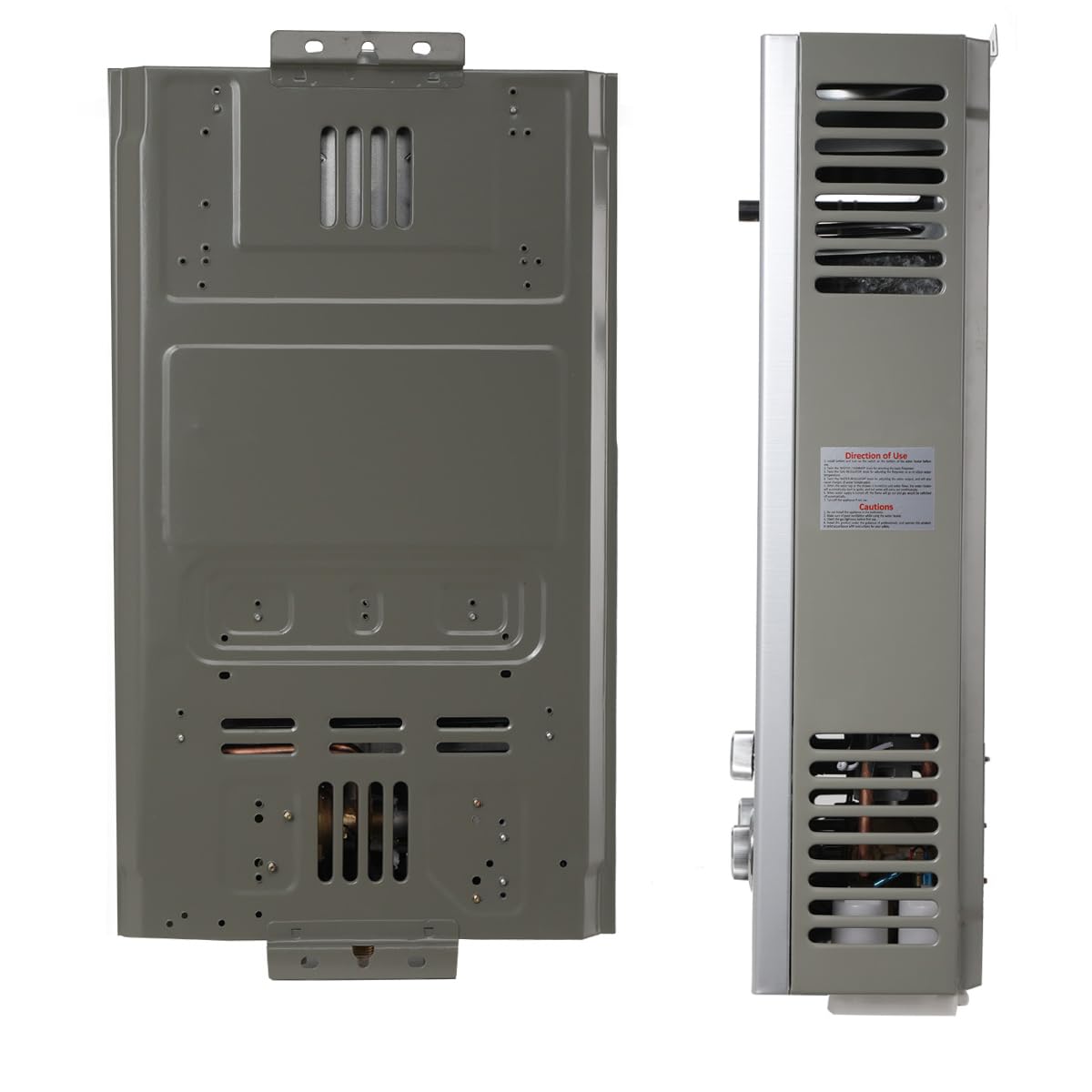 Gas Durchlauferhitzer LPG 18L 36KW Flüssiggas Warmwasserbereiter, Tankless Instant Heißwasserbereiter Gastherme mit Duschkopf Duschschlauch, für Outdoor Camping Baden RV Dusche