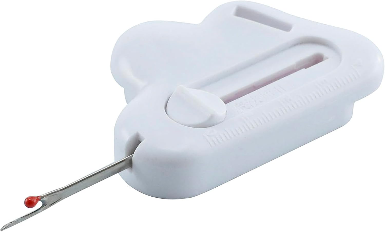 BLOOY - Magnetic Seam Guide with Seam Ripper Multifunctional Strong Magnet Seam Hemmer Guide with Scale, Universal Sewing Accessories Supplies for Sewing Machine (Seam Guide White Color)