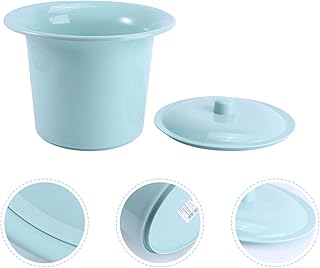 Cabilock Portable Toilets Chamber Pot Women Urine Bowl Spittoons with Lids Handle Brush for Children Pregnant Woman Adults