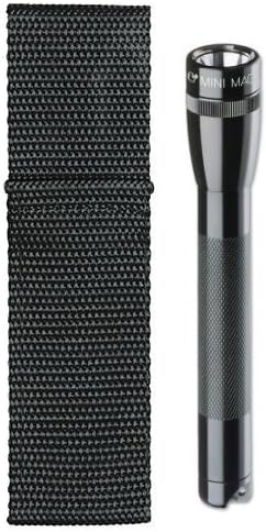 Mini Mag Holster Pack Nylon Aa Black