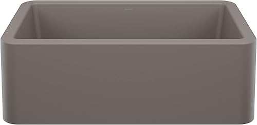 Vista 80 de Blanco Ikon Silgranit - Fregadero de cocina, 27x19x9, negro carbón