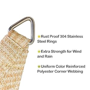 Alionhomesunshadesailstraightedgeshadesailshadeclothforpatiopergolaplaygroundshadesailsbackyardsailssailawningdeckshadesail7x12ftbeige  Urban Country Home Decor Alion home sun shade sail straight edge shade sail shade cloth for patio pergola playground shade sails backyard sails sail awning deck shade sail 7 x 12 ft beige  urban country home decor
