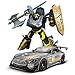 DREAMADE Roboter Auto mit Fernbedienung Mercedes-Benz, Ferngesteuertes Auto Transform Roboter, Elektrofahrzeug, Smart Robot Car, Spielzeug Roboter-Auto, 2.4G 1:14, GT3 (Grau)