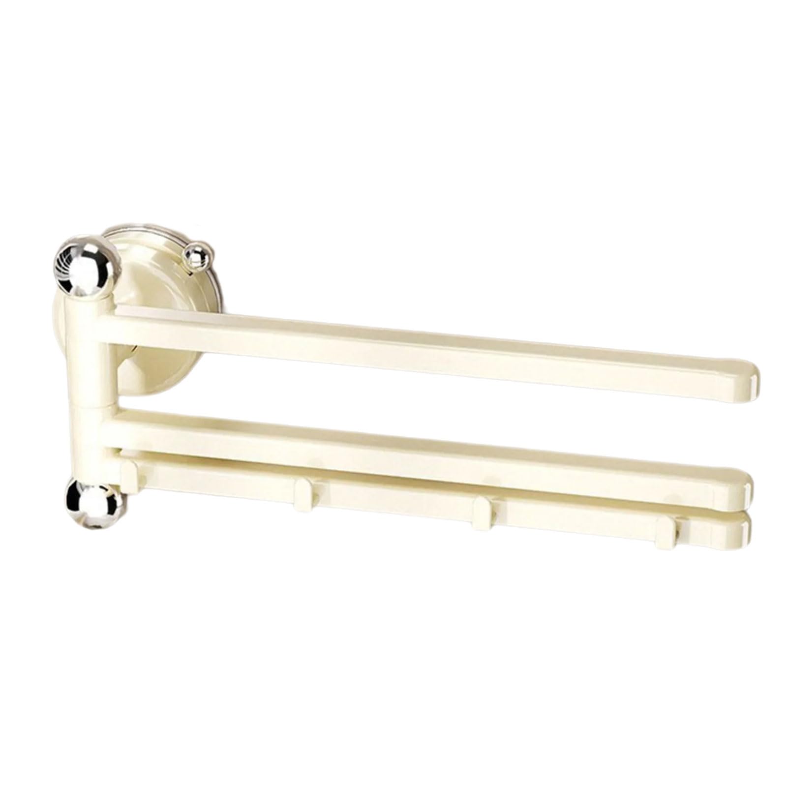 Jazuaiao 360 Rotating Bath Towel Rack Wall Mount Suction Base Holds 6 Towels Simultaneously Space Saving Bathroom Solution Space Saving Suction Cup Towel Shelf