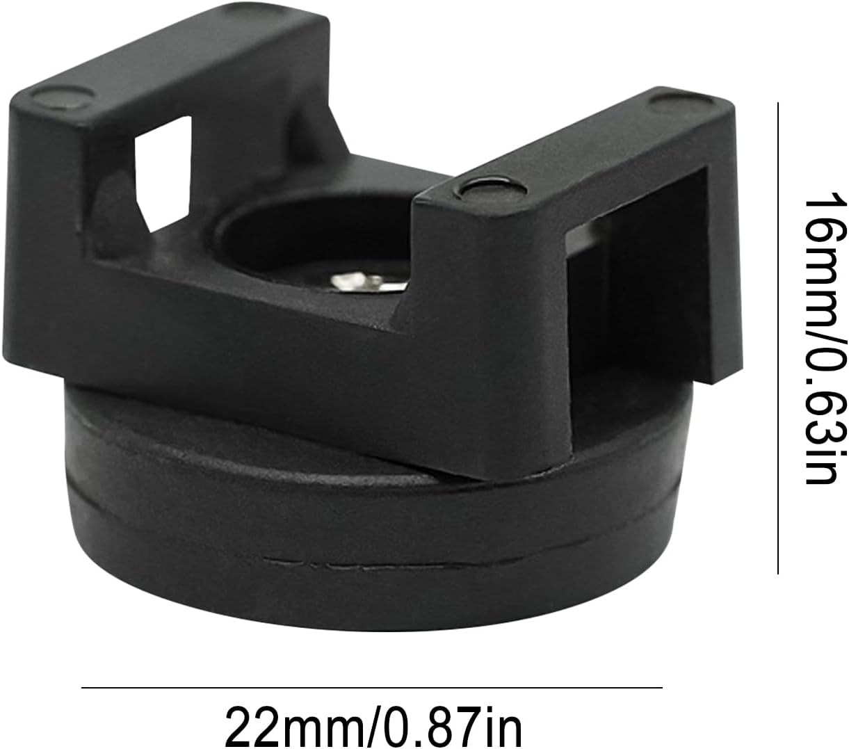 Magnetic Cable Zip Tie Base, Heavy Duty 18lbs Vertical Tension, Multipurpose Wire Clips Management Holder, Supplies for Electrical Cable Wire Organization (22mm, Count, 20)
