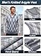 Harbrosrce Herren West Ärmellose Pullunder V-Ausschnitt Argyle Strickweste Herbst Winter Pullover Gilets Classic Wirtschaft Golfweste für Männer
