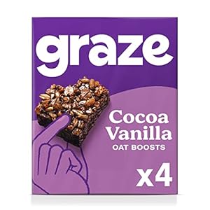 Graze Healthy Snacks – Cocoa Vanilla Vegan Snack Bars-4x30g