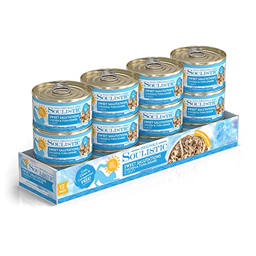 Soulistic Originals Sweet Salutations Chicken & Tuna Dinner In Gravy Wet Cat Food, 3 Oz, Case Of 12 #TOP2