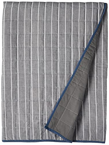 Nautica - Queen Quilt, Cotton Reversible Bedding, Home Decor for All Seasons (Swale Navy, Queen)