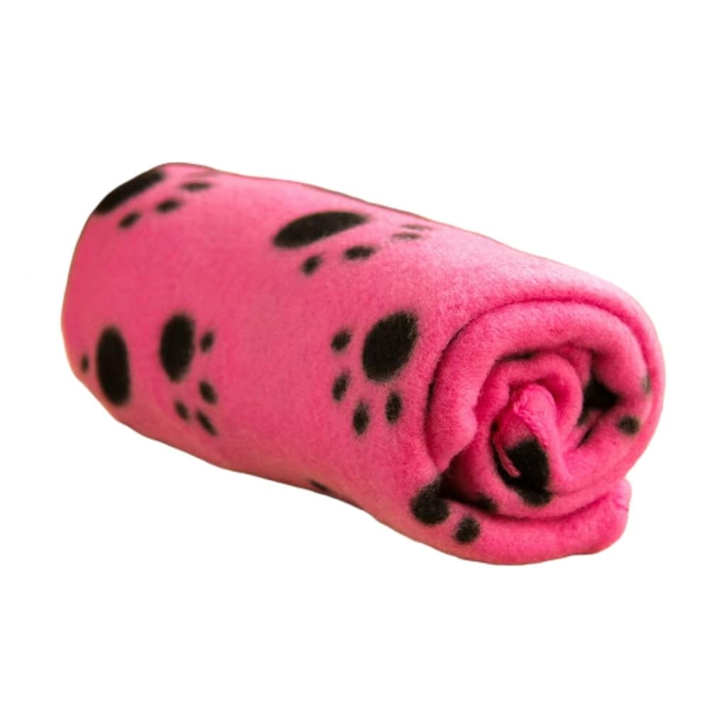 hardinoxLarge Pet Blanket Soft & Breathable Cat Dog Fleece Blankets Pets Indoor Outdoor (Rose Red, 70x100cm)