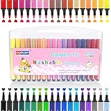 [28 leuchtende Farben] 28 Arten leuchtender Farben Acrylstifte für Steine zur Auswahl, darunter Blau, Hellblau, Grün, Dunkelgrün, Minzgrün, Hellbraun, Hellgrau, Gelb, Korallenrot, Orange, Rot, Dunkelrot und Barbierot , hellviolett, lila, braun, silber, weiß. Ermöglichen Sie das Zeichnen oder Hinzufügen von Verzierungen zu Ihren Sammelalben, Gläsern, Weihnachtskugeln, Karten, bemalten Steinen, Segeltuchschuhen und Kleidern.