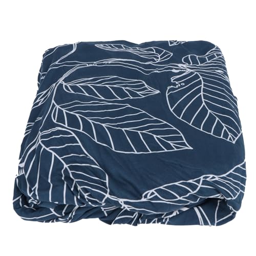 Housse de canapé extensible Cocoarm polyester protection lavable feuilles bleues
