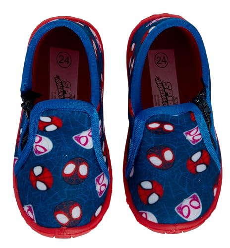 Spidey and his Amazing Friends Chaussons Spiderman pour nourrissons Fermeture Éclair, bleu, 27 EU – vue 5