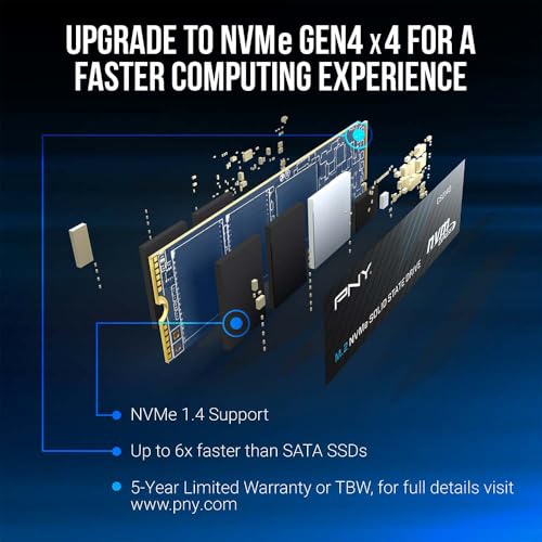 PNY CS2140 500 Go .2 PCI Express 4.0 NVMe 3D NAND Neuf - vue 7