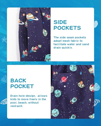 Image of SURF CUZ Boys Swim Trunks Toddler Swim Shorts UPF 50+ Bathing Suit for Boy Swimsuit Quick Dry Mesh Beach Boardshorts Swimwear