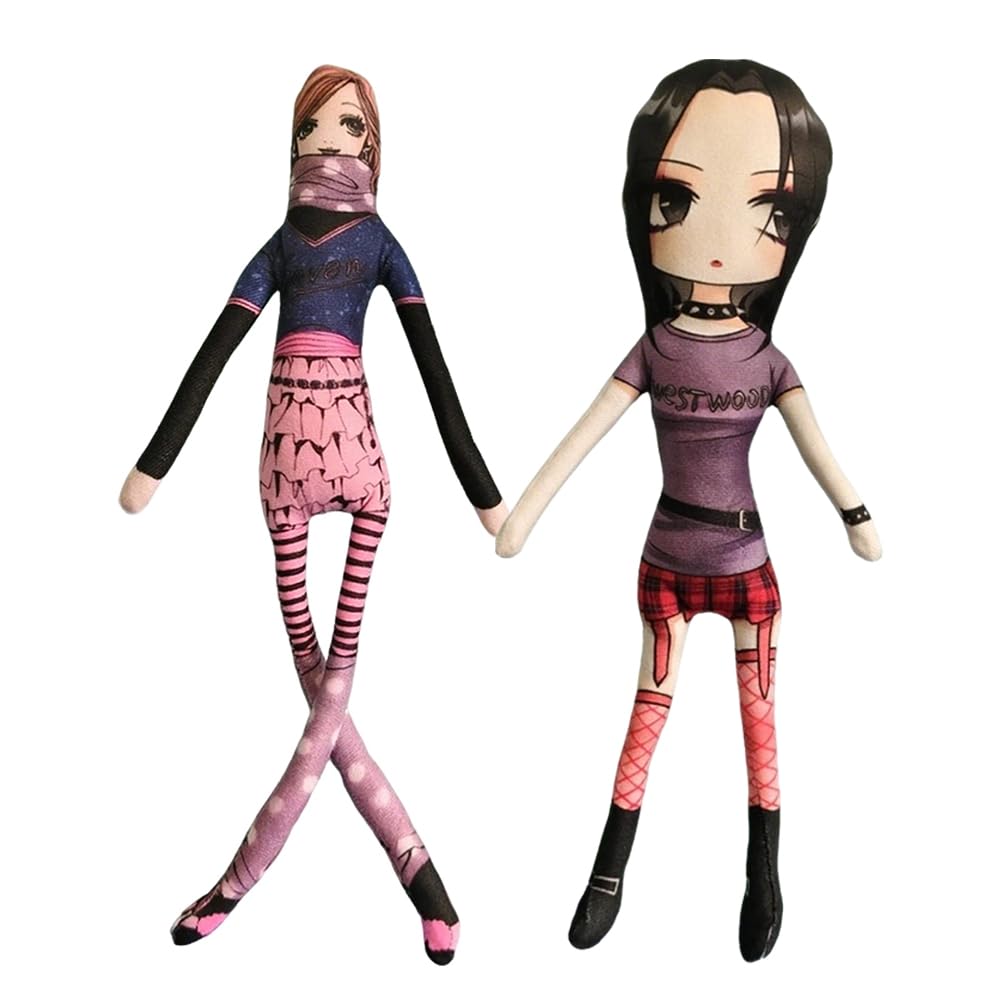 Xinchangda Lot de 2 figurines d'anime Komatsu Nana et Osaki Nana - Sculpture faite à la main - Belle figurine - Modèle d'ornements de bureau - Collections d'affichage